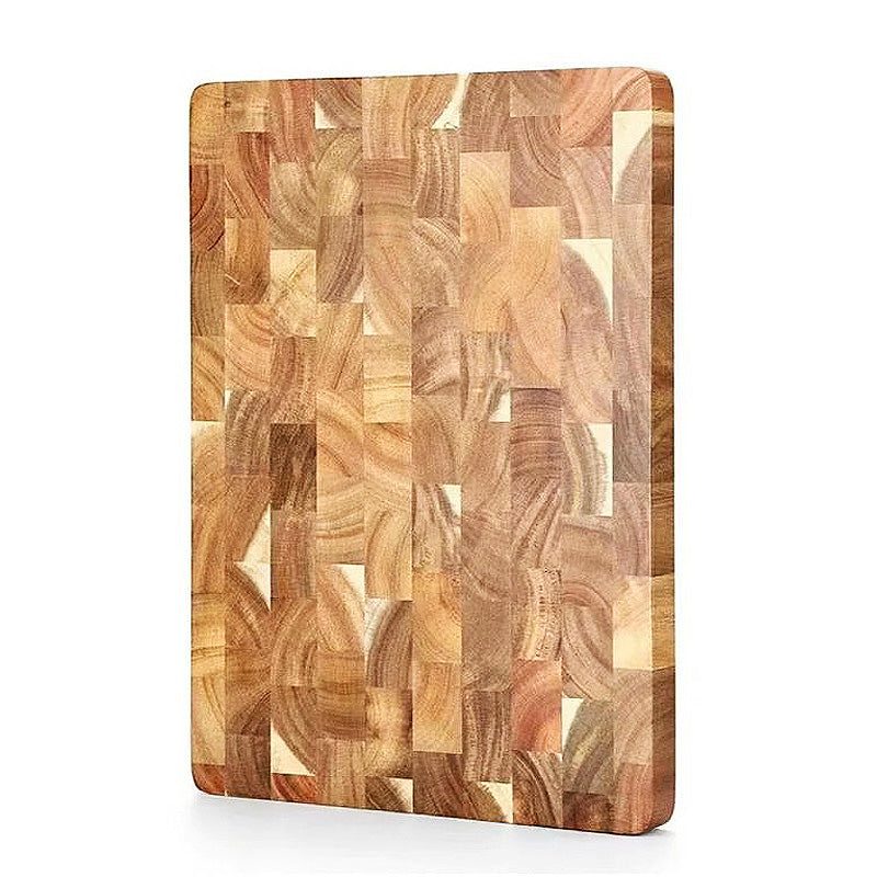 Acacia Wood End Grain Cutting Board - Green Grill