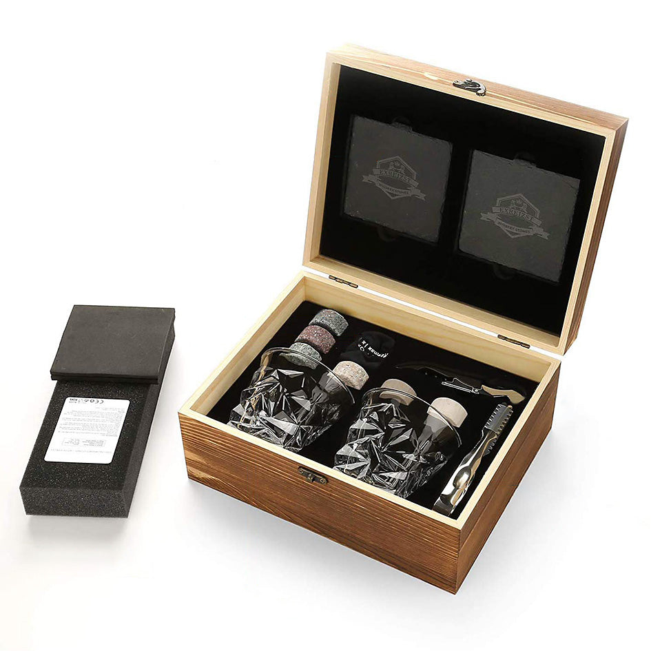 Granite Whiskey Chillers Gift Set - Green Grill