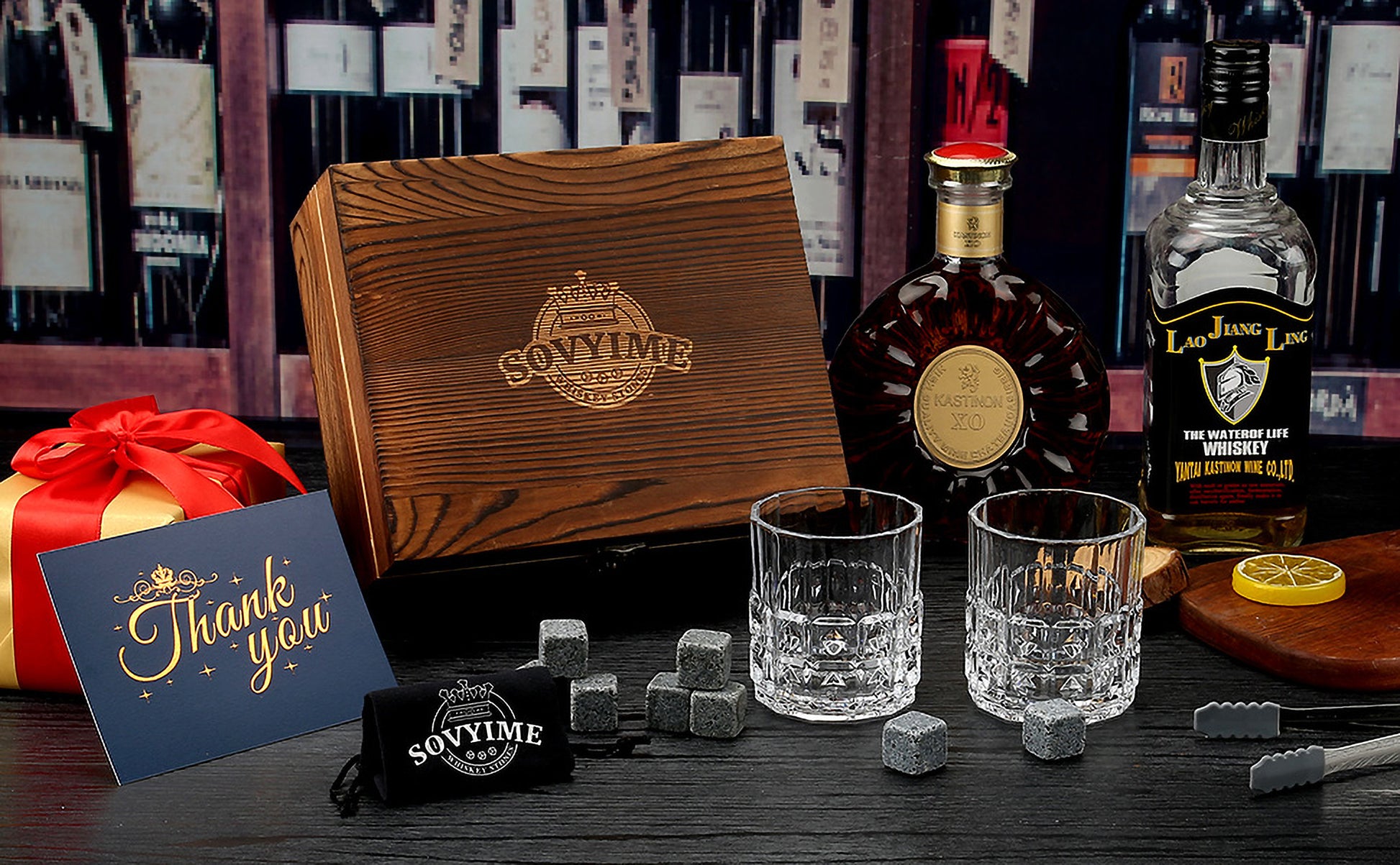 Granite Whiskey Chillers Gift Set - Green Grill