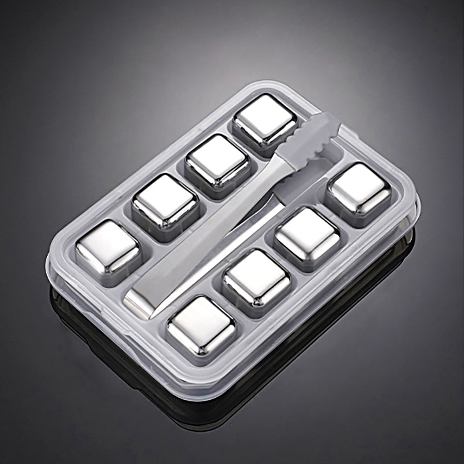 Whiskey Stones Chillers Silver - Green Grill