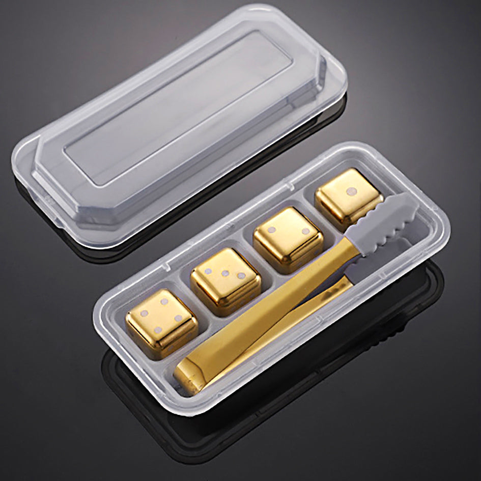 Whiskey Stones Chillers Gold - Green Grill