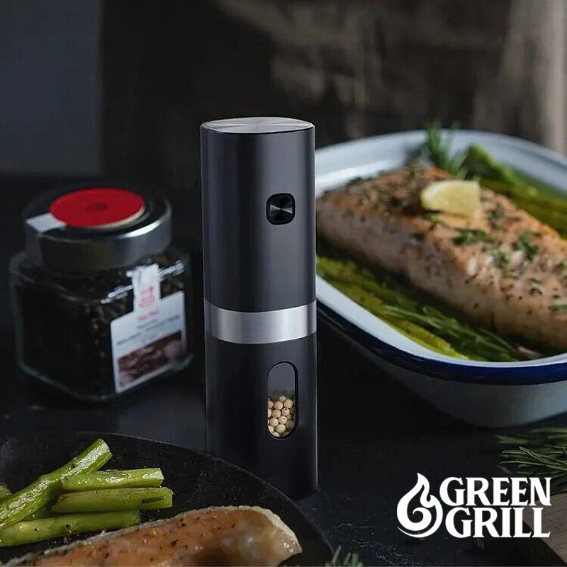 Electric Salt and Pepper Grinder - Green Grill