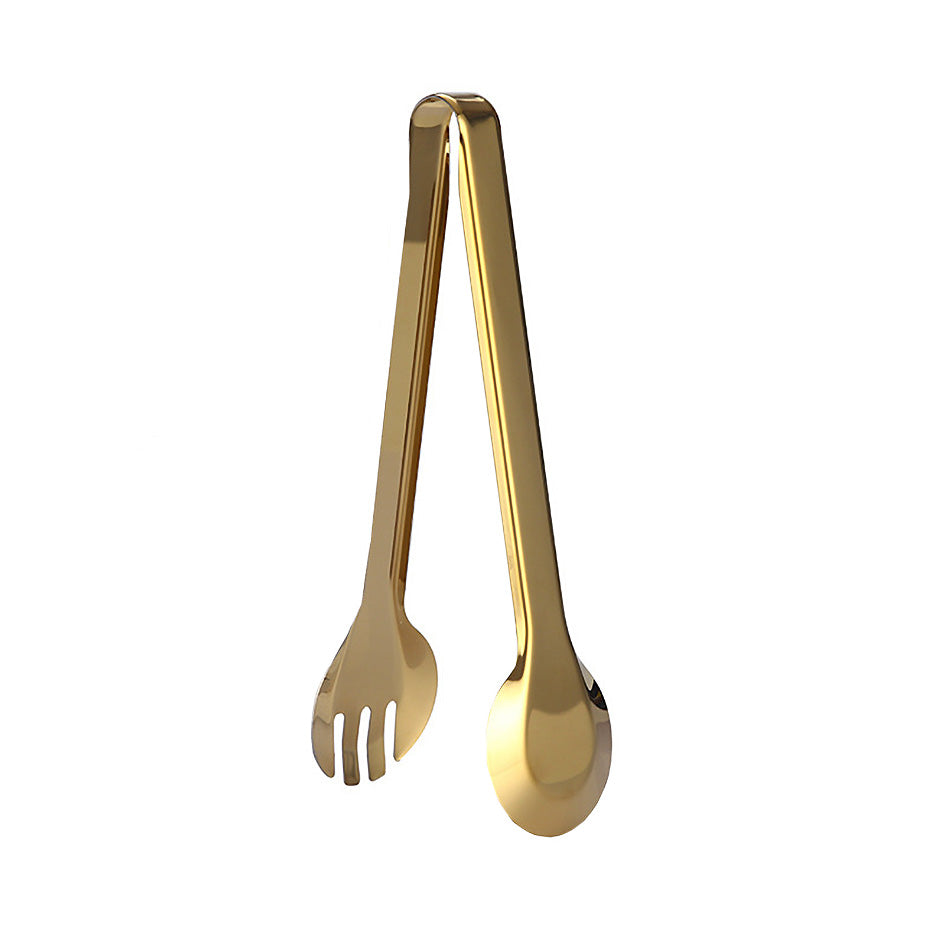 BBQ Tongs Stainless Steel Style 02 - 24cm durable kitchen tongs - Green Grill
