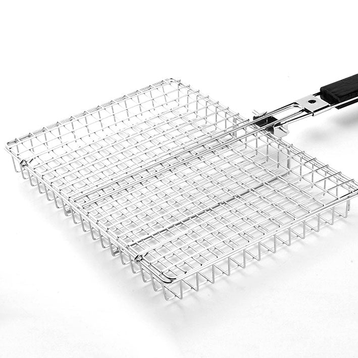 Multi-functional BBQ Basket - ideal for grilling fish, chicken and vegetables - Green Grill