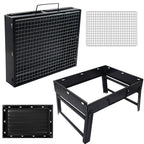 Portable BBQ Grill folded compact size - easy to carry and store - Green Grill