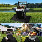 BBQ Mat Outdoor Grill Protection - durable floor mat for outdoor BBQ area - Green Grill