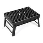 Portable BBQ Grill for Outdoor Cooking - foldable and compact charcoal grill for camping - Green Grill