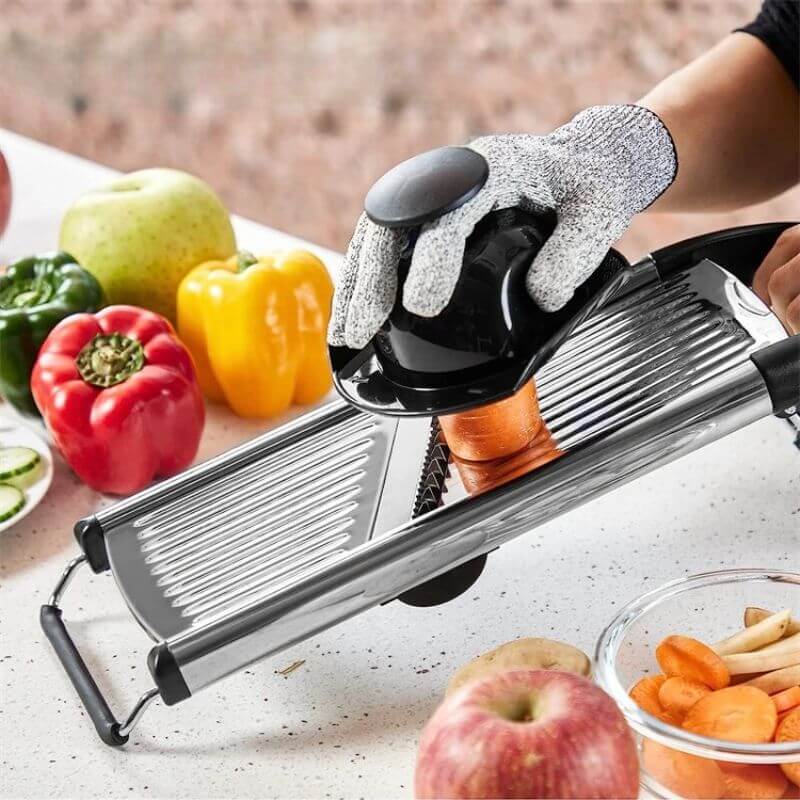 Adjustable Stainless Steel Mandoline Slicer for Slices and Fine Strips
