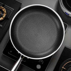 Honeycomb Frying Pan on induction stove