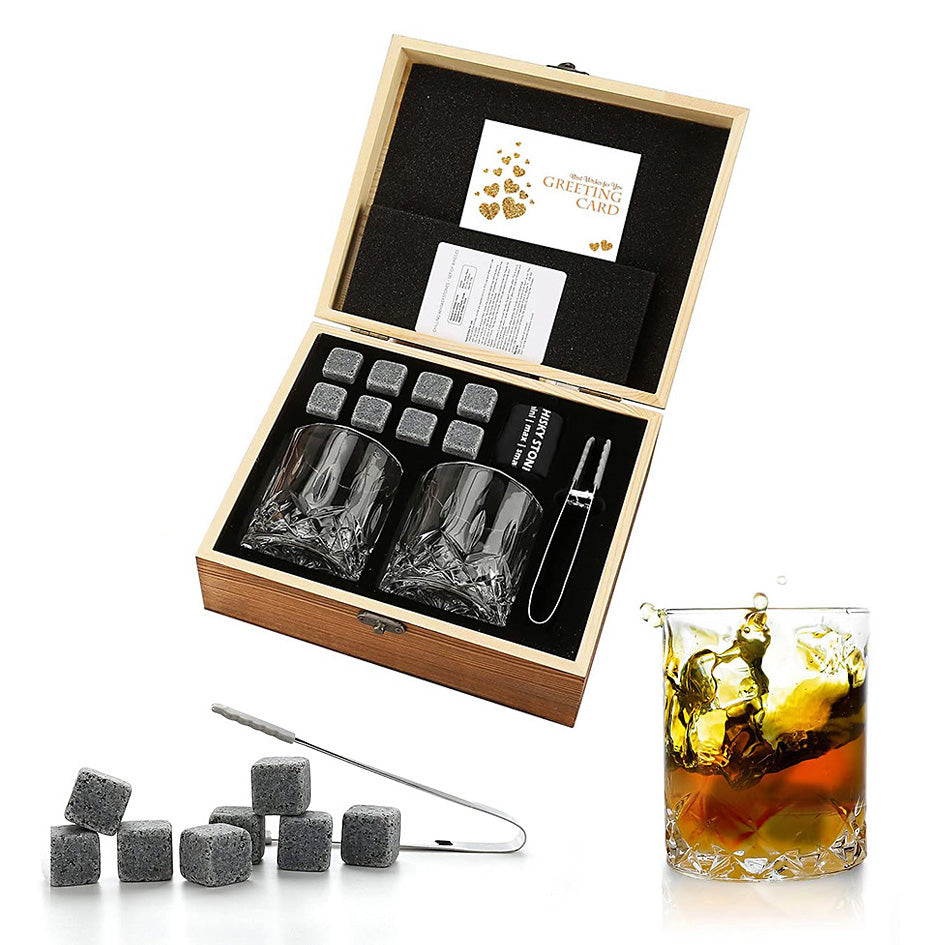 Granite Whiskey Chillers Gift Set - Green Grill