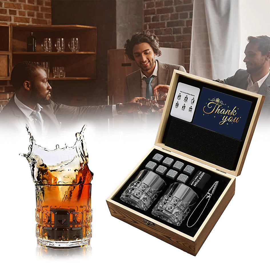 Granite Whiskey Chillers Gift Set - Green Grill