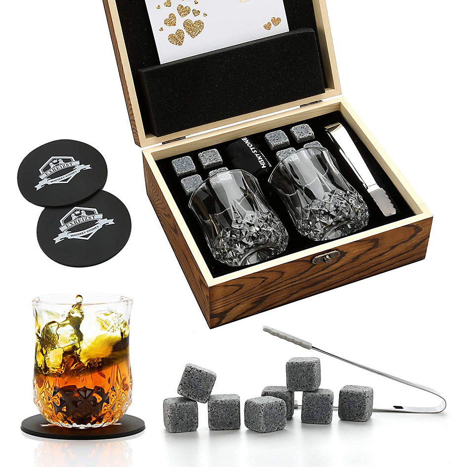 Granite Whiskey Chillers Gift Set - Green Grill
