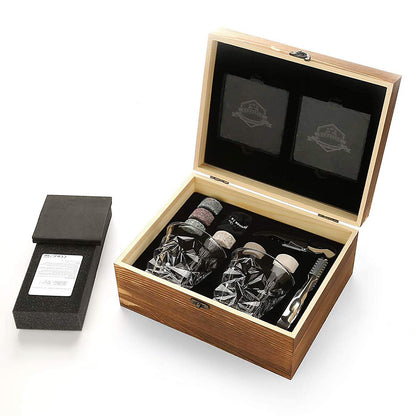 Granite Whiskey Chillers Gift Set - Green Grill