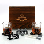 Granite Whiskey Chillers Gift Set - Green Grill