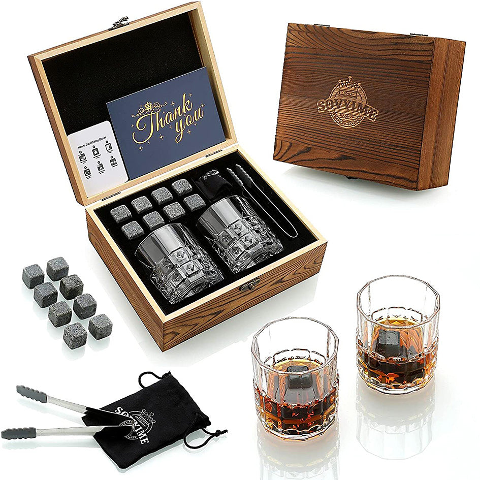 Granite Whiskey Chillers Gift Set - Green Grill