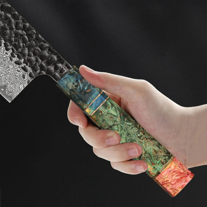 Aurora Damascus Chef Knife
