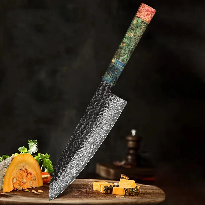 Handmade Damascus Steel – Japanese-Style Forged Blade