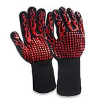Heat-Resistant Kitchen Barbecue Gloves - Green Grill