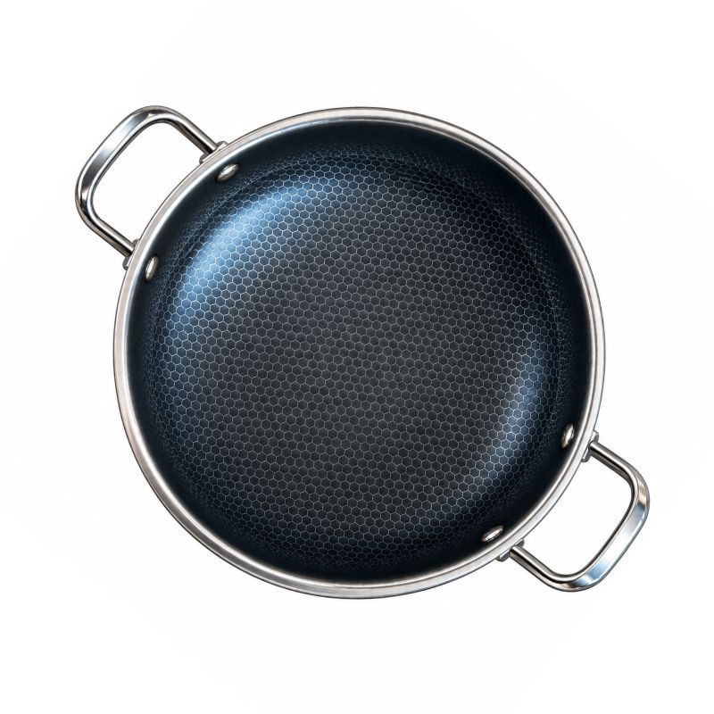 Honeycomb 32cm Stainless Steel Dual Handle Pan