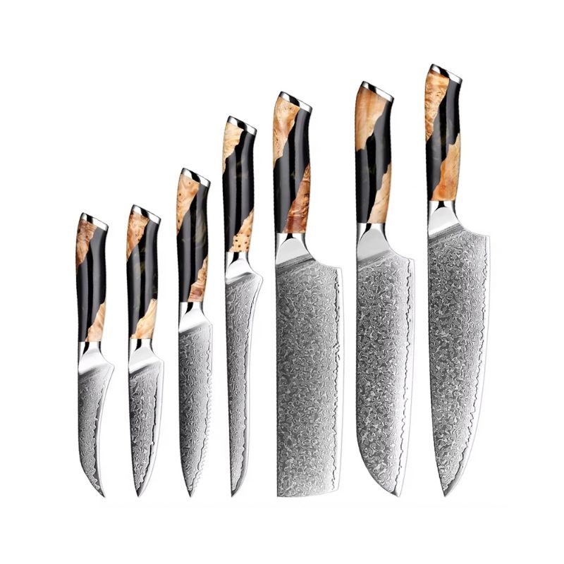 Kogane VG10 Damascus Kitchen Knife Set