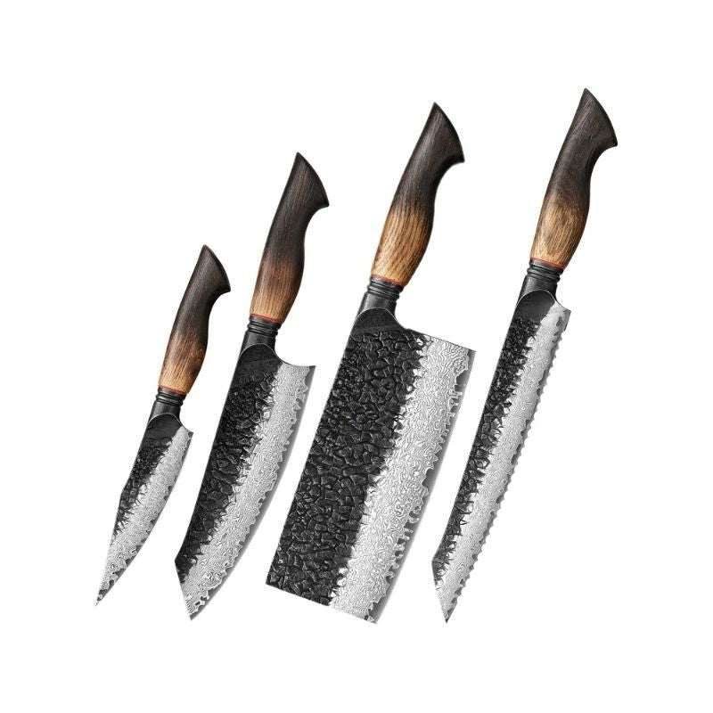 Kuro Damascus Kitchen Knife Set
