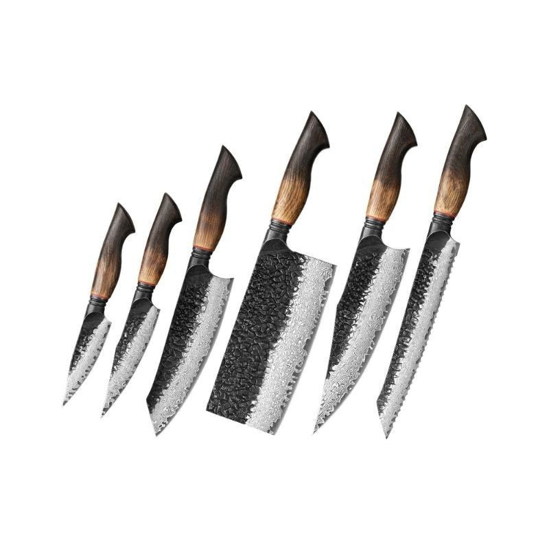 Kuro Damascus Kitchen Knife Set