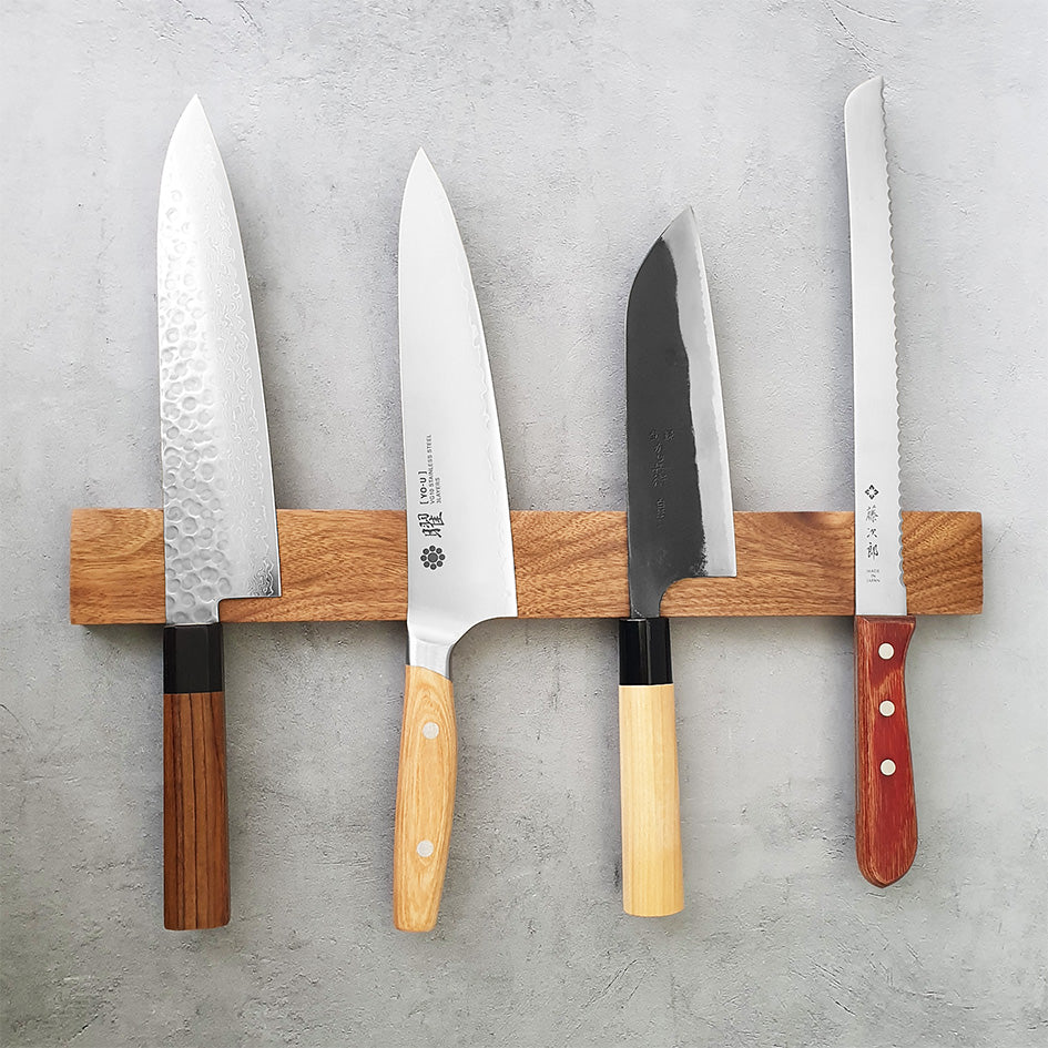 Magnetic Knife Rack Acacia Premium - Green Grill