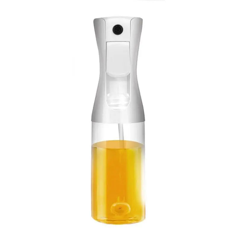 500ml acrylic oil spray bottle with a white plastic nozzle, designed for precise oil and vinegar dispensing. Perfect for cooking, grilling, and salad dressing.