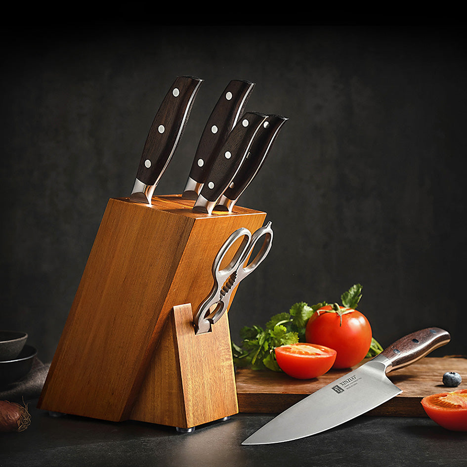 Premium German Steel Knife Set - Green Grill