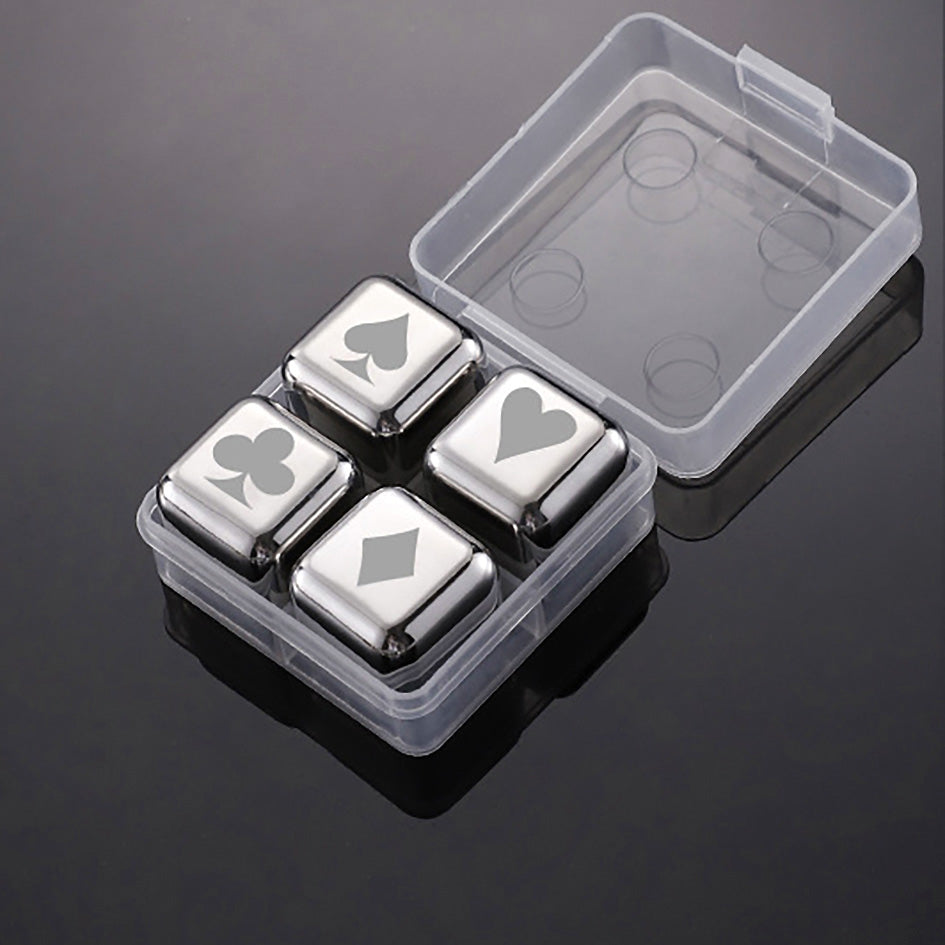 Whiskey Stones Chillers Silver - Green Grill
