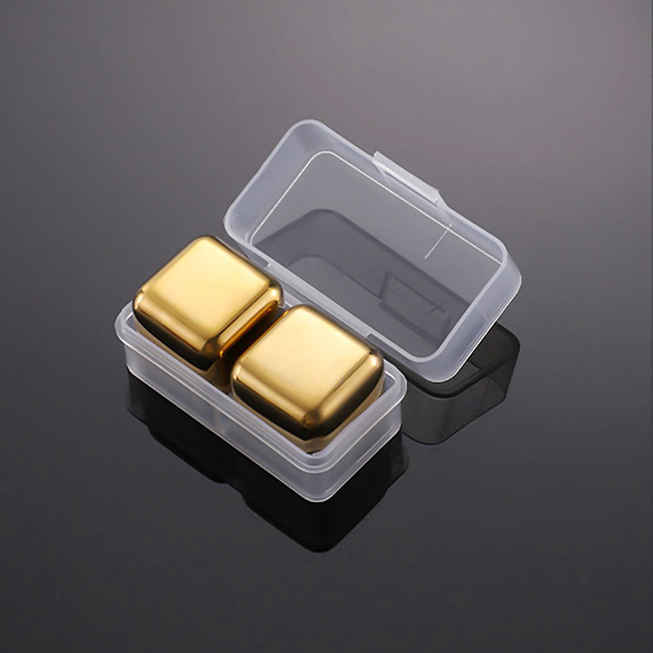Whiskey Stones Chillers Gold - Green Grill