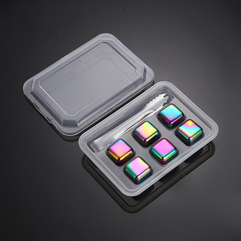 Whiskey Stones Chillers Rainbow - Green Grill
