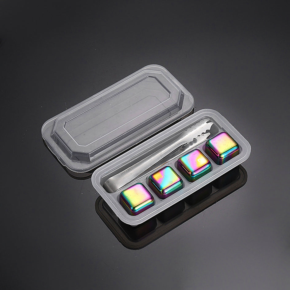 Whiskey Stones Chillers Rainbow - Green Grill