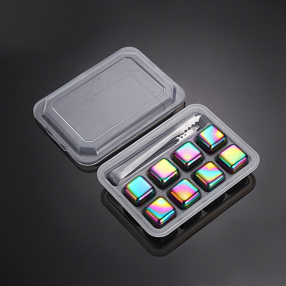 Whiskey Stones Chillers Rainbow - Green Grill