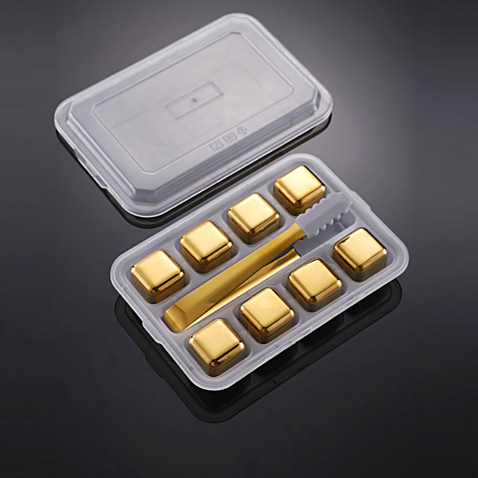 Whiskey Stones Chillers Gold - Green Grill