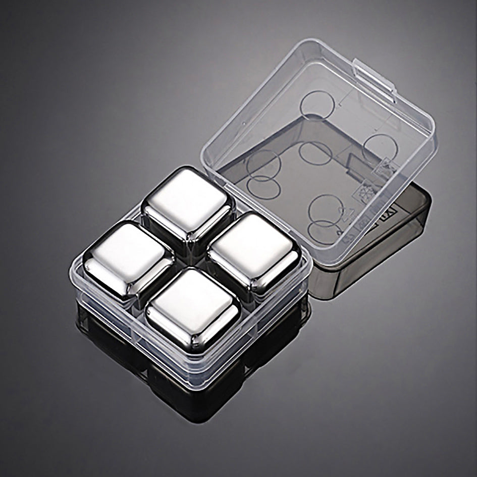 Whiskey Stones Chillers Silver - Green Grill
