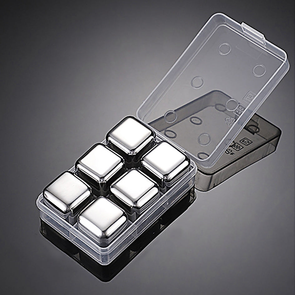 Whiskey Stones Chillers Silver - Green Grill