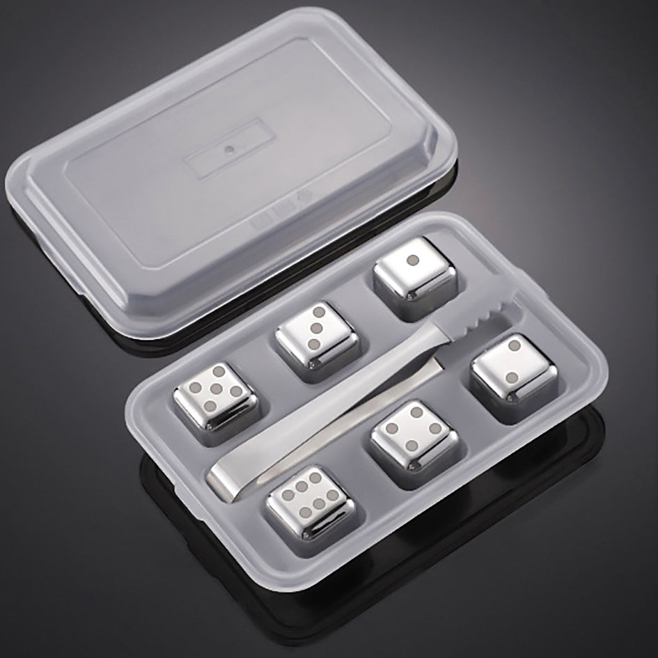 Whiskey Stones Chillers Silver - Green Grill