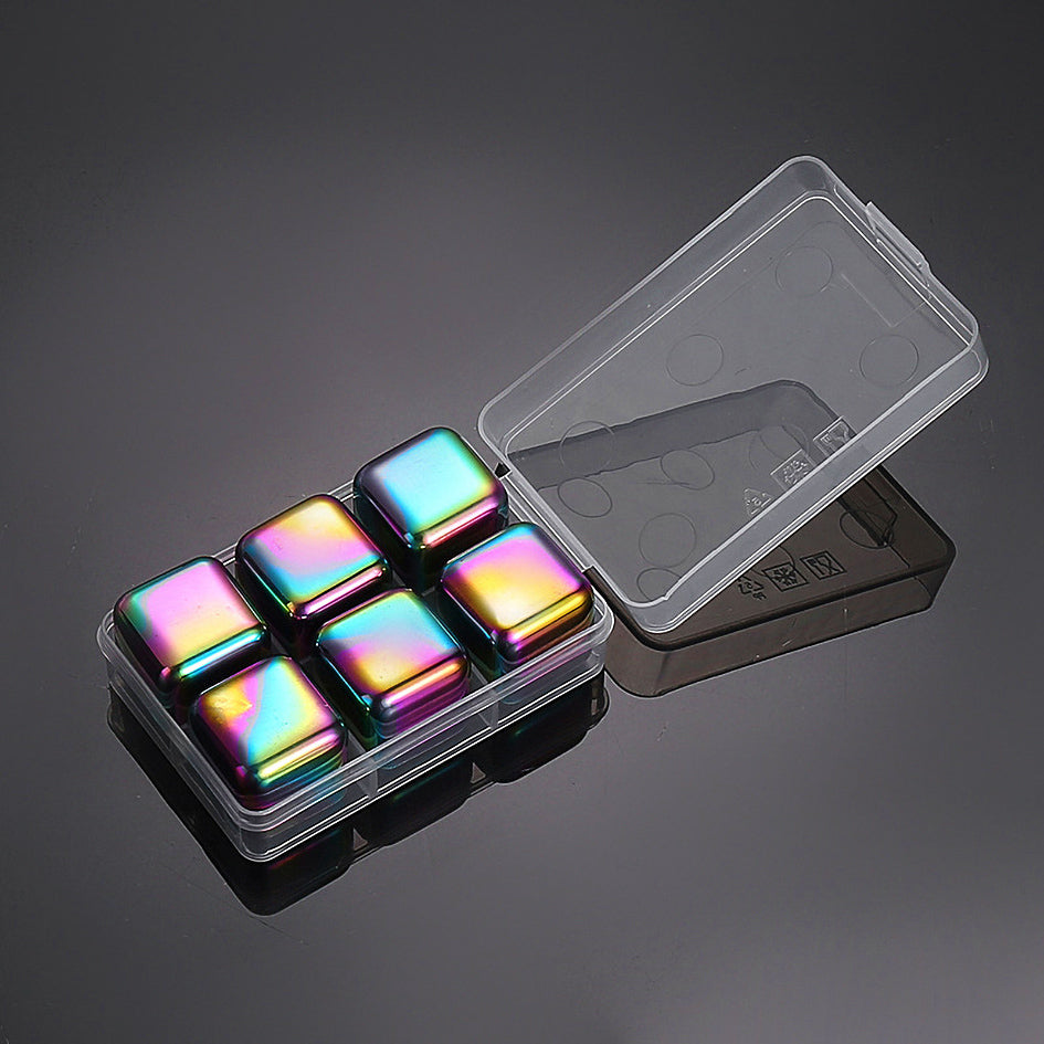 Whiskey Stones Chillers Rainbow - Green Grill