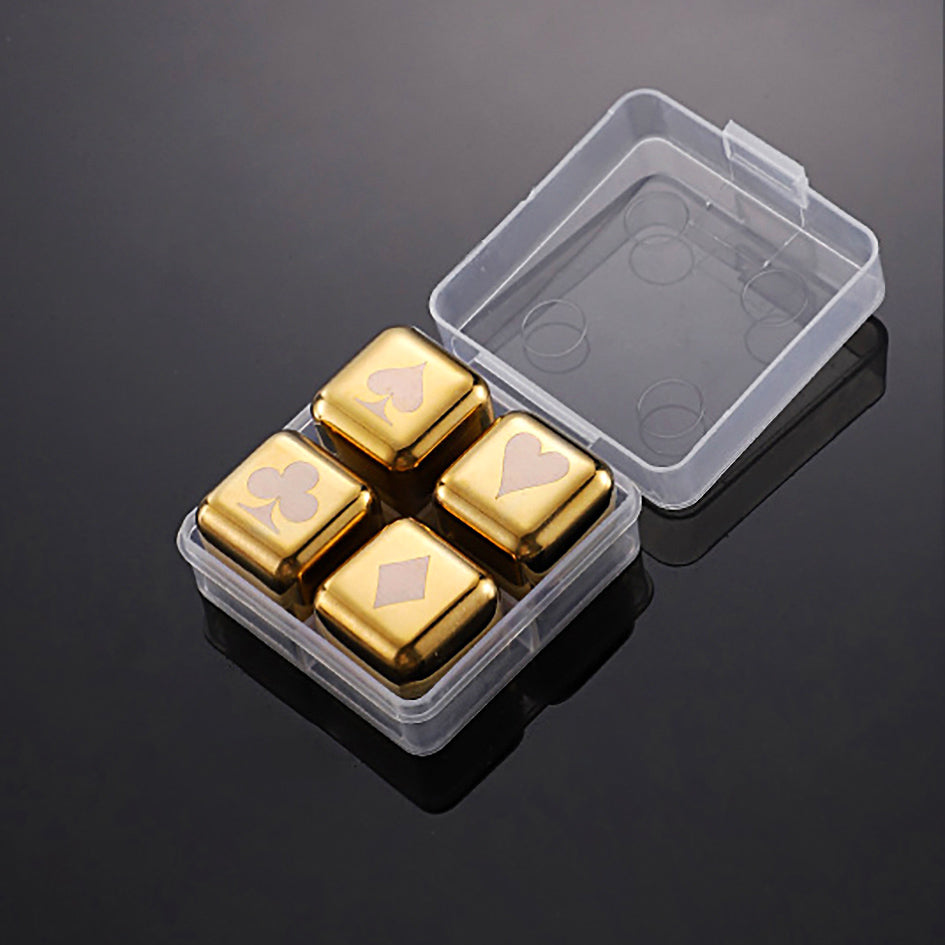 Whiskey Stones Chillers Gold - Green Grill