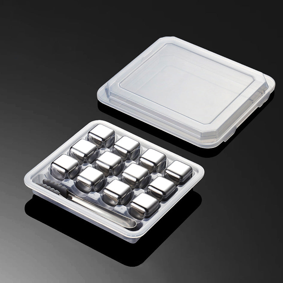 Whiskey Stones Chillers Silver - Green Grill