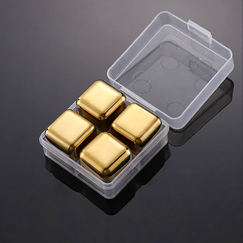 Whiskey Stones Chillers Gold - Green Grill