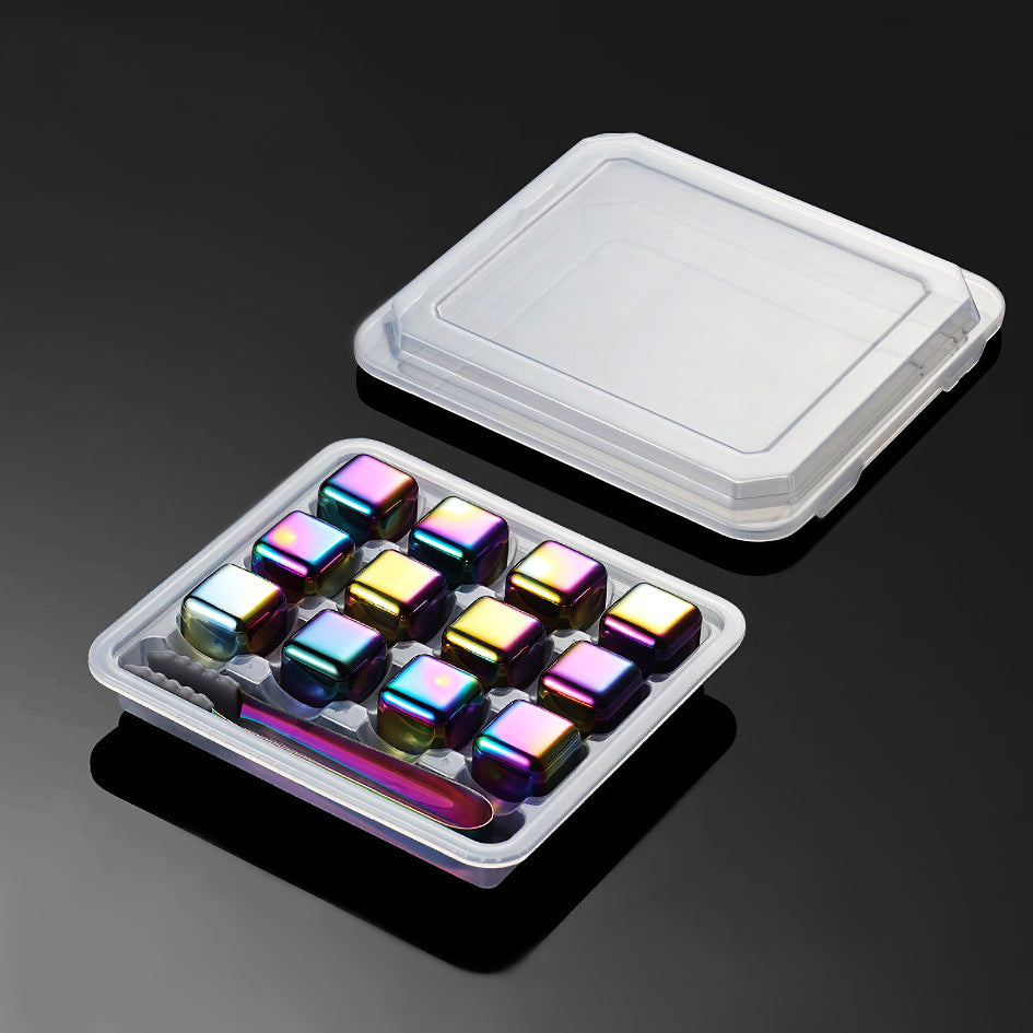Whiskey Stones Chillers Rainbow - Green Grill