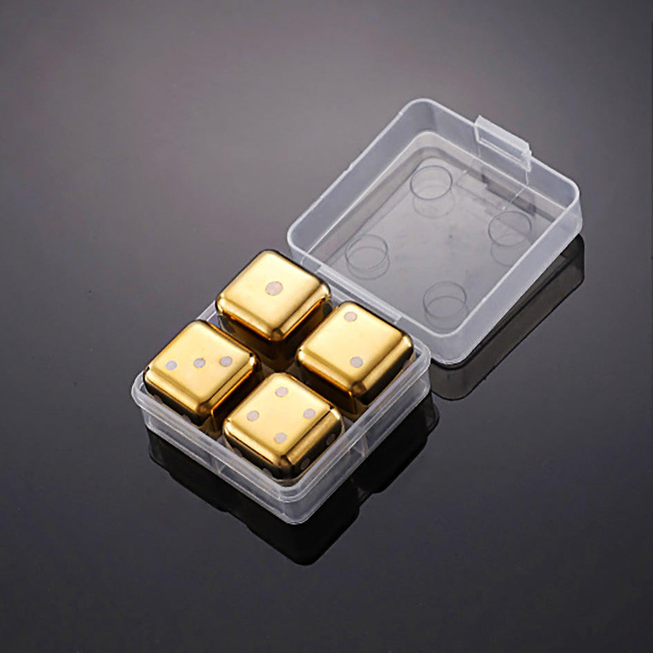 Whiskey Stones Chillers Gold - Green Grill