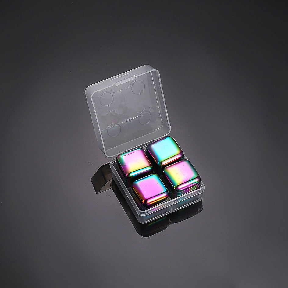 Whiskey Stones Chillers Rainbow - Green Grill