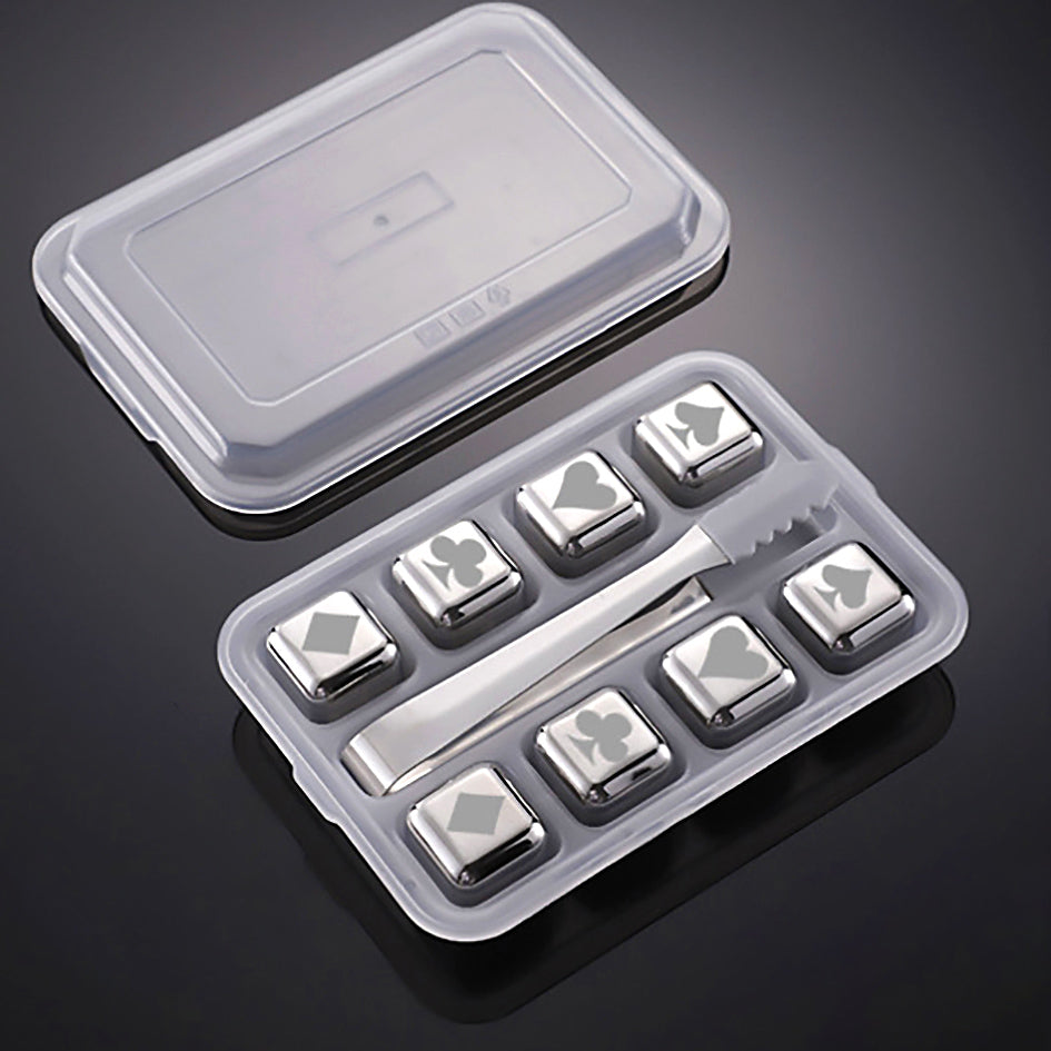 Whiskey Stones Chillers Silver - Green Grill