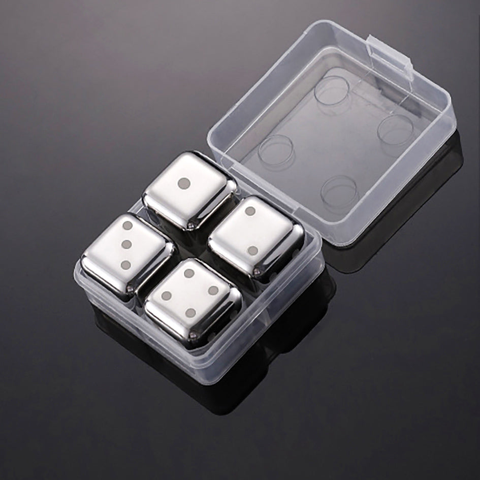 Whiskey Stones Chillers Silver - Green Grill