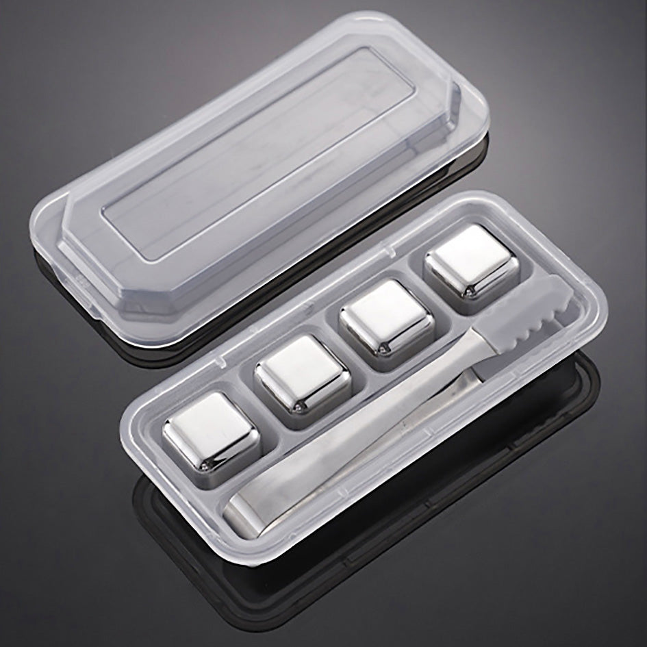 Whiskey Stones Chillers Silver - Green Grill
