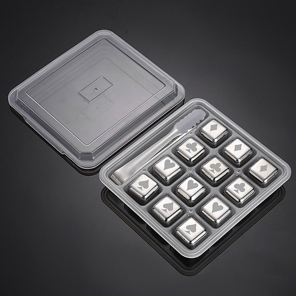 Whiskey Stones Chillers Silver - Green Grill
