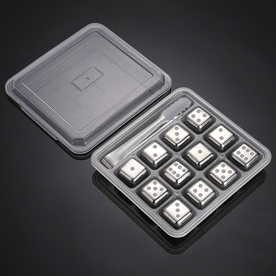Whiskey Stones Chillers Silver - Green Grill